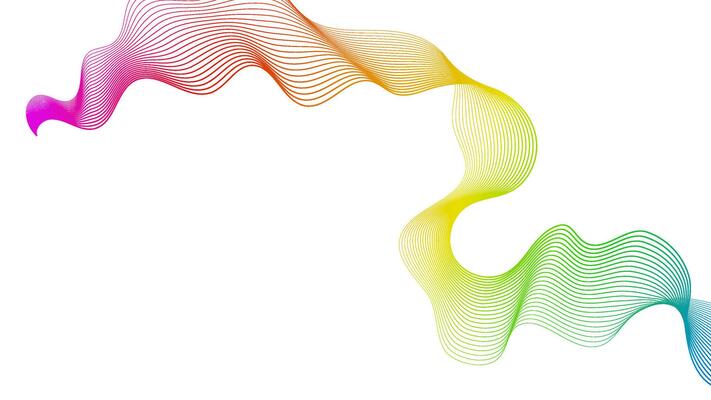Abstract backdrop with wave gradient lines