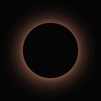 circulo iluminar ligero marco con color degradado vector