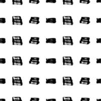 Seamless Pattern with hand drawn scribble smears vector