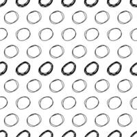 Seamless pattern with sketch circles shape vector
