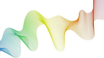 Abstract backdrop with wave gradient lines vector