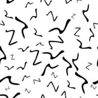 Seamless pattern with sketch squiggle vector