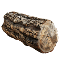 Wooden log display isolated on Transparent background AI-Generative png