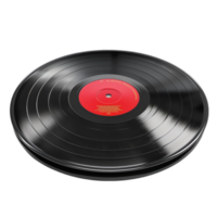 Premium vintage record isolated on Transparent background AI-Generative png