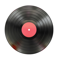 Vinyl record Isolated on Transparent background AI-Generative png