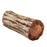 Wooden log display on Transparent background AI-Generative png