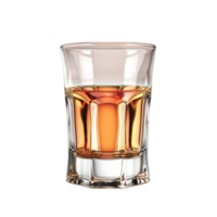 Glass of Whiskey on Transparent background AI-Generative png