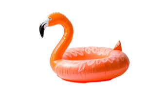 a flamingo swimming pool float on a transparent background png