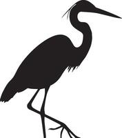 heron silhouette free image vector