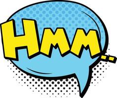 Hmm expression sound cloud for speech design vector