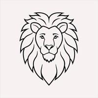 Lion Head Icon Silhouette Illustration - High-Quality, Scalable Design for Branding and Graphics vector