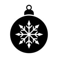 Add a festive touch to your designs with this Christmas icon. Featuring a black silhouette, it's perfect for creating stylish holiday illustrations and decorations vector
