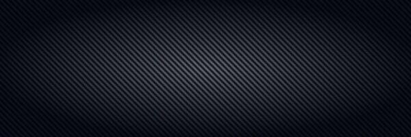Carbon fiber. Black interlaced fibers texture, light material for sport car tuning and strong aramid structure dark panoramic background vector
