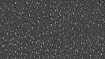 Falling raindrops effect overlay. Heavy or pouring rain texture, rainy weather background and downpour isolated illustration vector
