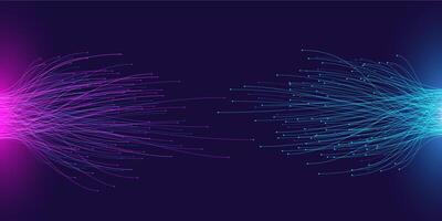 Abstract big data background. Chaotic network nodes, comparing of two databases and analysts charts with lines connected to dots concept illustration vector