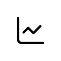 Chart line, increase, graph vector