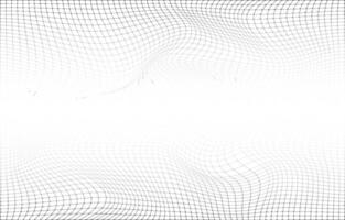 Elegant White background with gray perspective grid lines creating a square pattern vector