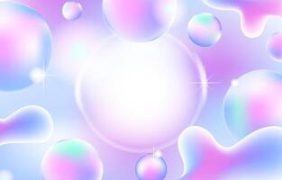 elegant glass morphism background with rainbow color vector