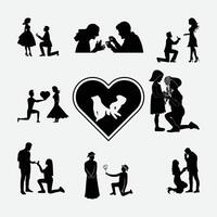 Propose Day romantic and charming Design vector