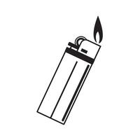 gas lighter icon illustration design template vector