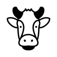 Take a look at this creative icon of cow face in editable style vector