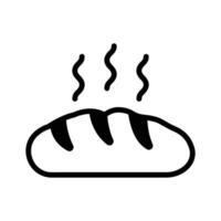 Loaf bread icon design, baguette bread in trendy style vector