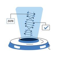 Give a try to this sketchy illustration of DNA test vector