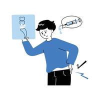 Have a look at this hand drawn illustration of backbone x ray vector