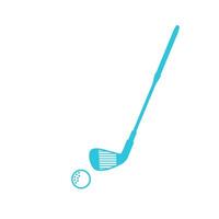 Golf stick icon. Isolated on white background. From blue icon set. vector