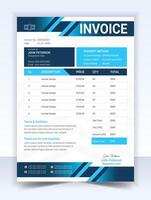 Minimal Invoice Template, Corporate design, Elegant and clean vector