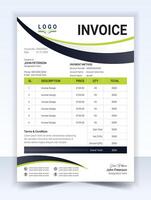 Minimal Invoice Template, Corporate design, Elegant and clean vector