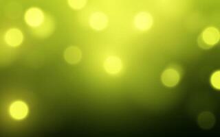 Green Bokeh Background with Soft Light. Abstract Blurred Circles in Nature Colors, Background decoration vector