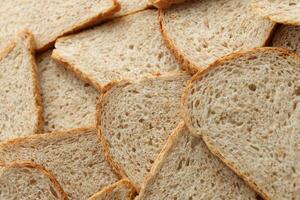 Fresh sliced bread in full frame macro photo