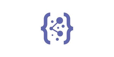 logo design code, internet, connection, digital, network, logo design symbol, icon, , creative, idea. vector