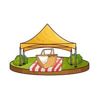 Illustration of canopy vector