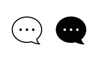 Chat icon, bubble speech icon for web, ui, and mobile apps vector