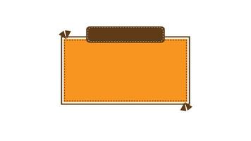 Simple textbook with notepad style, text banner editing material vector