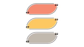 set of colored speech bubbles, collection of text boxes in various colors vector