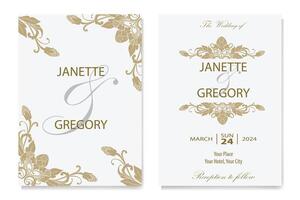The Blooms Greenery Floral Foliage Ornament Corner Text Separator Elegance Frame for Invitations vector
