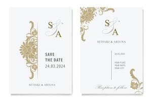 The Blooms Greenery Floral Foliage Ornament Corner Text Separator Elegance Frame for Invitations vector