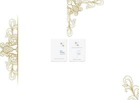 The Blooms Greenery Floral Foliage Ornament Corner Text Separator Elegance Frame for Invitations vector