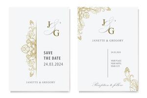 The Blooms Greenery Floral Foliage Ornament Corner Text Separator Elegance Frame for Invitations vector