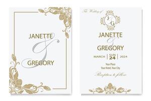 The Blooms Greenery Floral Foliage Ornament Corner Text Separator Elegance Frame for Invitations vector