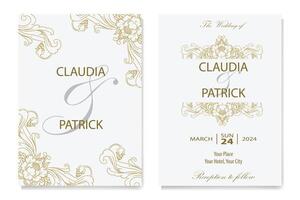 The Blooms Greenery Floral Foliage Ornament Corner Text Separator Elegance Frame for Invitations vector
