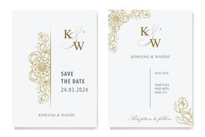The Blooms Greenery Floral Foliage Ornament Corner Text Separator Elegance Frame for Invitations vector