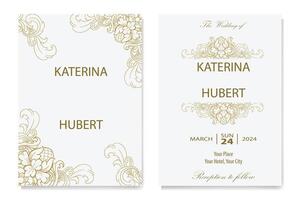 The Blooms Greenery Floral Foliage Ornament Corner Text Separator Elegance Frame for Invitations vector