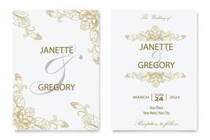 The Blooms Greenery Floral Foliage Ornament Corner Text Separator Elegance Frame for Invitations vector