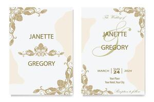 The Blooms Greenery Floral Foliage Ornament Corner Text Separator Elegance Frame for Invitations vector