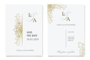 The Blooms Greenery Floral Foliage Ornament Corner Text Separator Elegance Frame for Invitations vector
