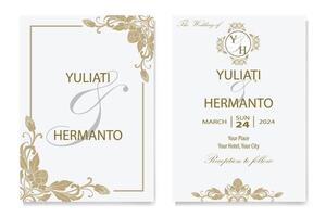 The Blooms Greenery Floral Foliage Ornament Corner Text Separator Elegance Frame for Invitations vector